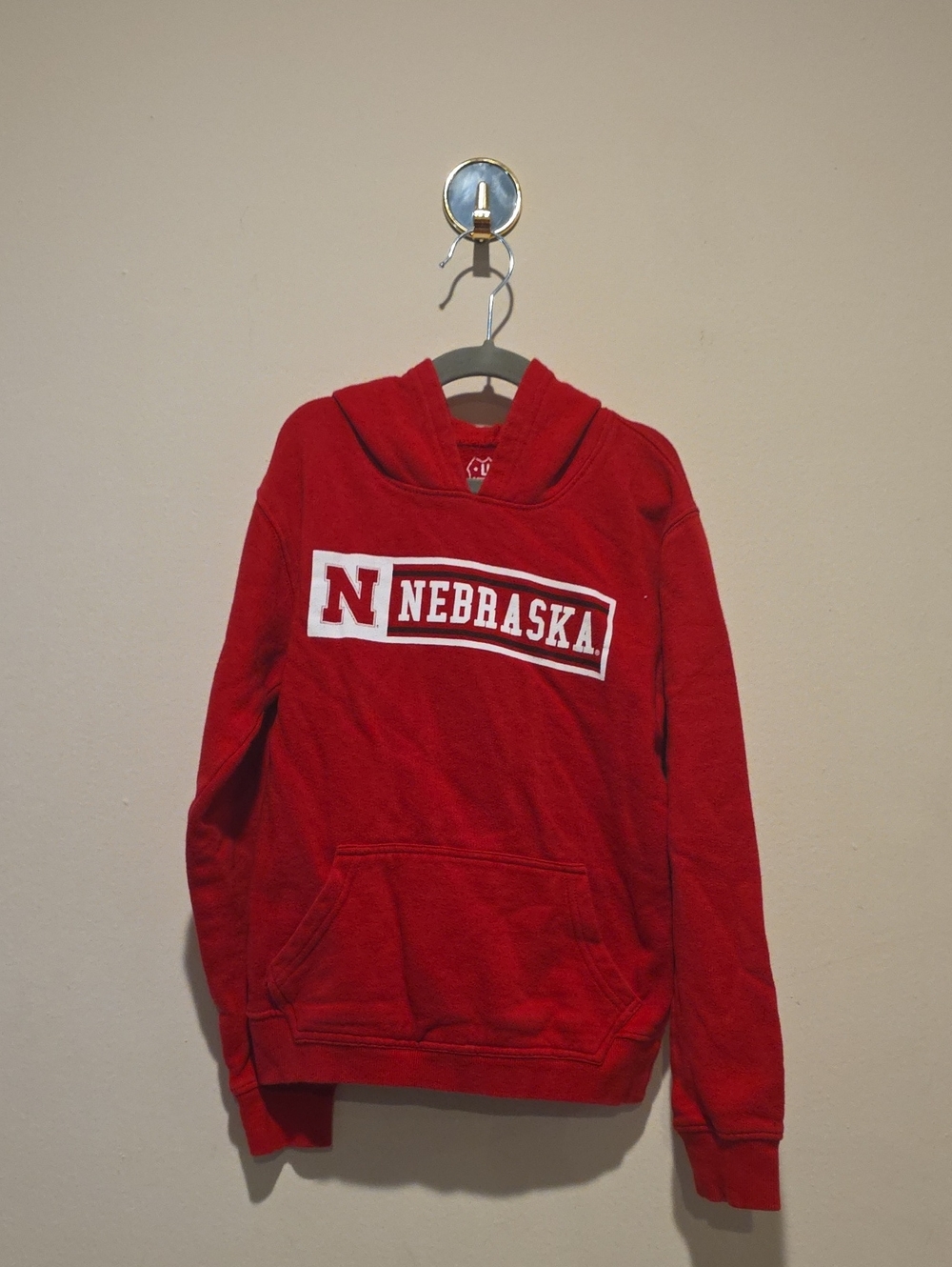 Wes and Willy Youth Boys Long Sleeve College Hoodie Nebraska Size 5